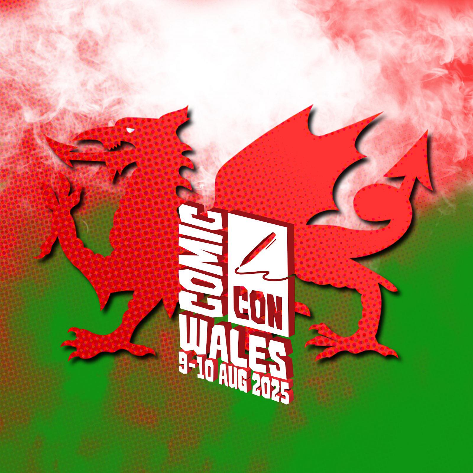 Comic Con Wales 2025 Logo